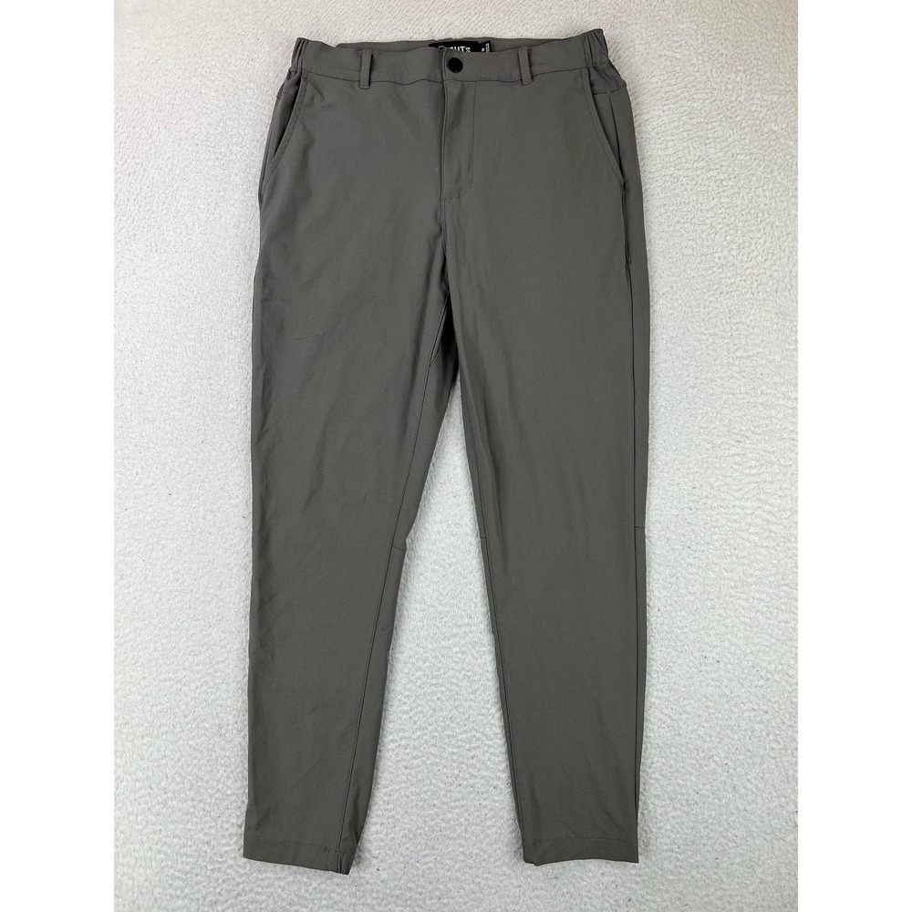 Cuts AO Jogger Pants Mens Medium Gray Slim Fit Stretch Chino Casual L1085